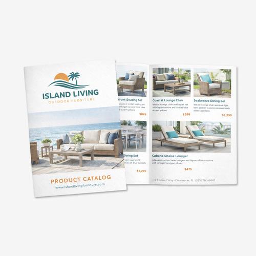 Full color business catalog printing service