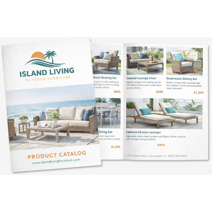 Full color business catalog printing service