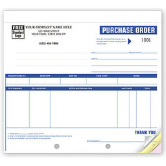 Custom printed purchase order forms online