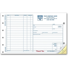 Custom printed business work orders