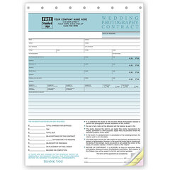 Custom printed business forms for photographers