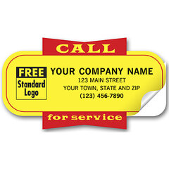 Custom printed labels for service businesses