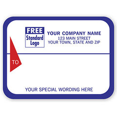 Custom printed shipping labels that come in rolls