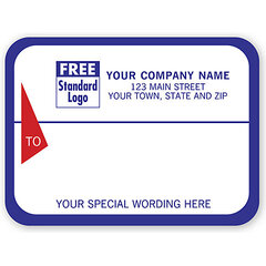 Custom printed shipping labels that come in rolls