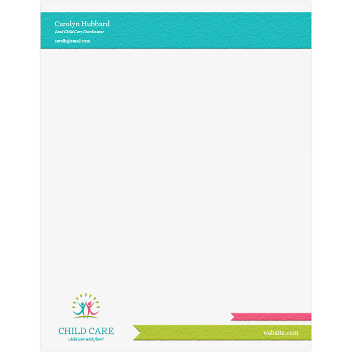 Custom printed recycled letterheads on recycled stock
