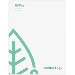 Create your own custom printed business letterheads on linen paper