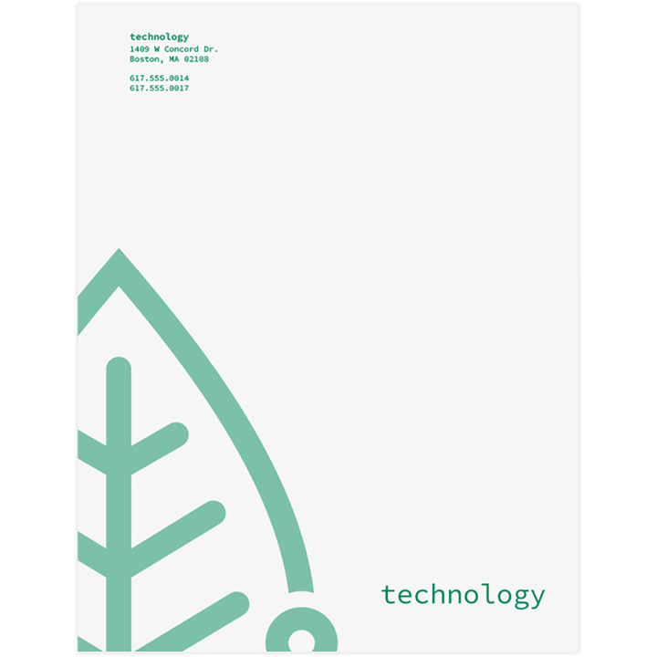 Create your own custom printed business letterheads on linen paper