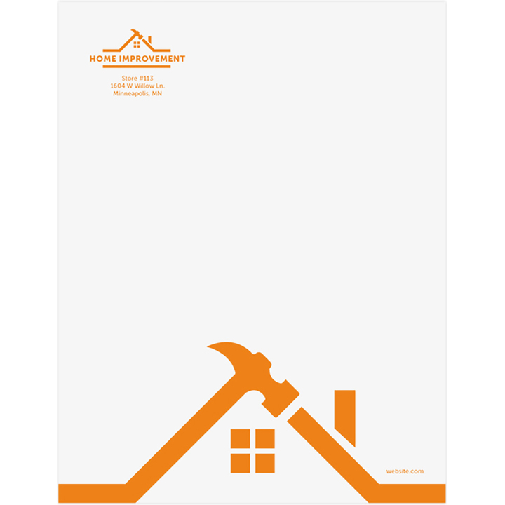 Custom printed business letterheads designed online with your logo