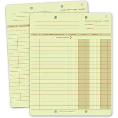 Manual accounting ledger forms for small business