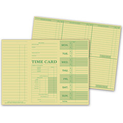 Manual time cards for your business