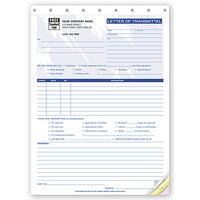 Custom printed transmittal letters for your business