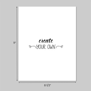 Custom printed tag on card stock