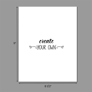 Custom printed tag on card stock