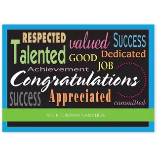 Custom Business Congratulations Greeting Cards to Order Online