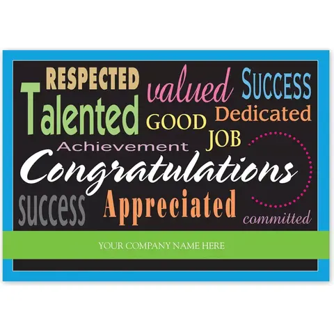Custom Business Congratulations Greeting Cards to Order Online