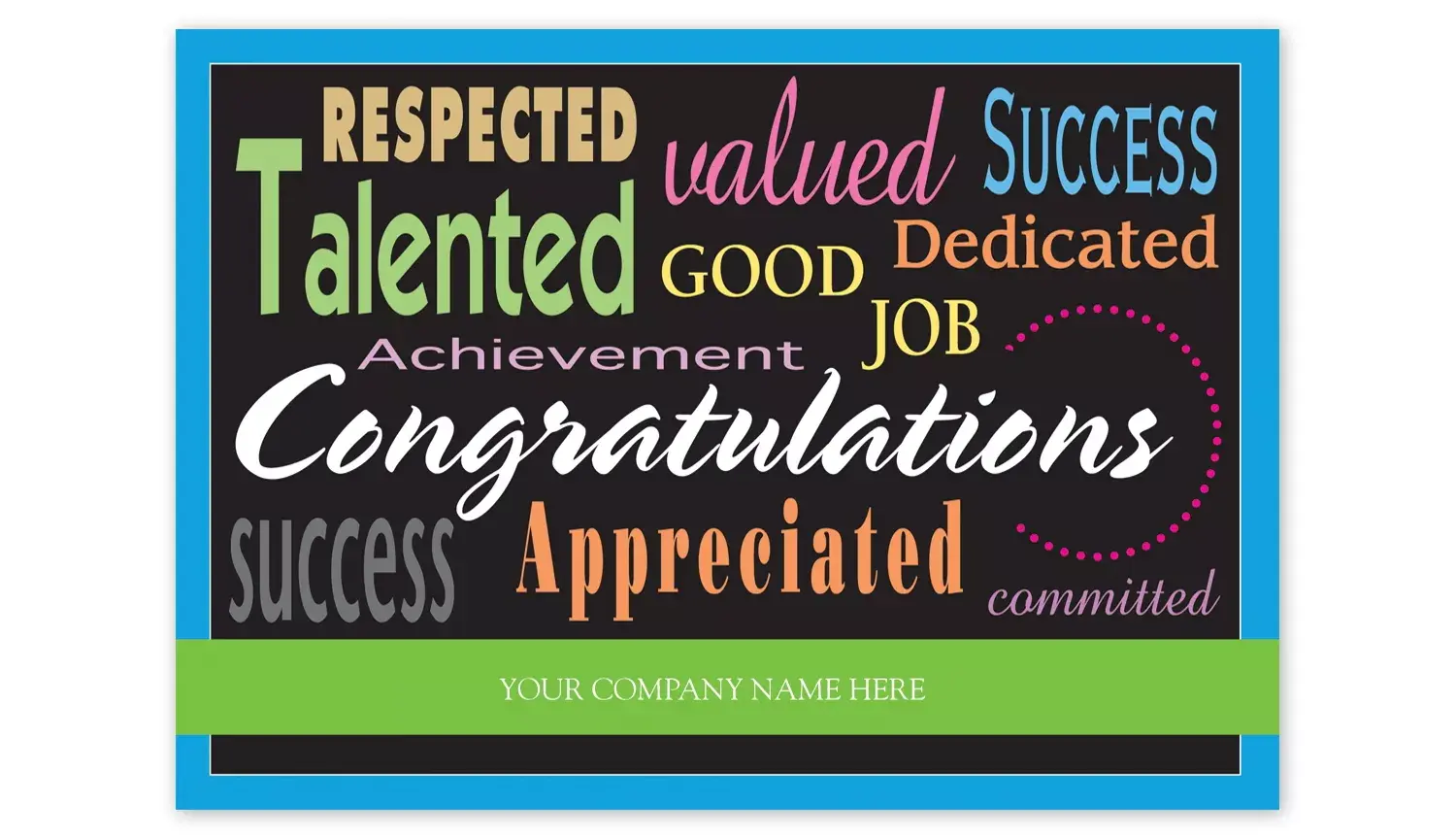 Custom Business Congratulations Greeting Cards to Order Online