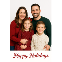 Create your own holiday greeting cards with your own photos
