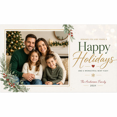 Create your own holiday greeting cards with your own photos