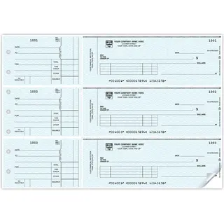Custom 3-To-A-Page Voucher Checks