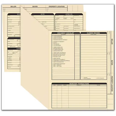Manila real estate listing folder