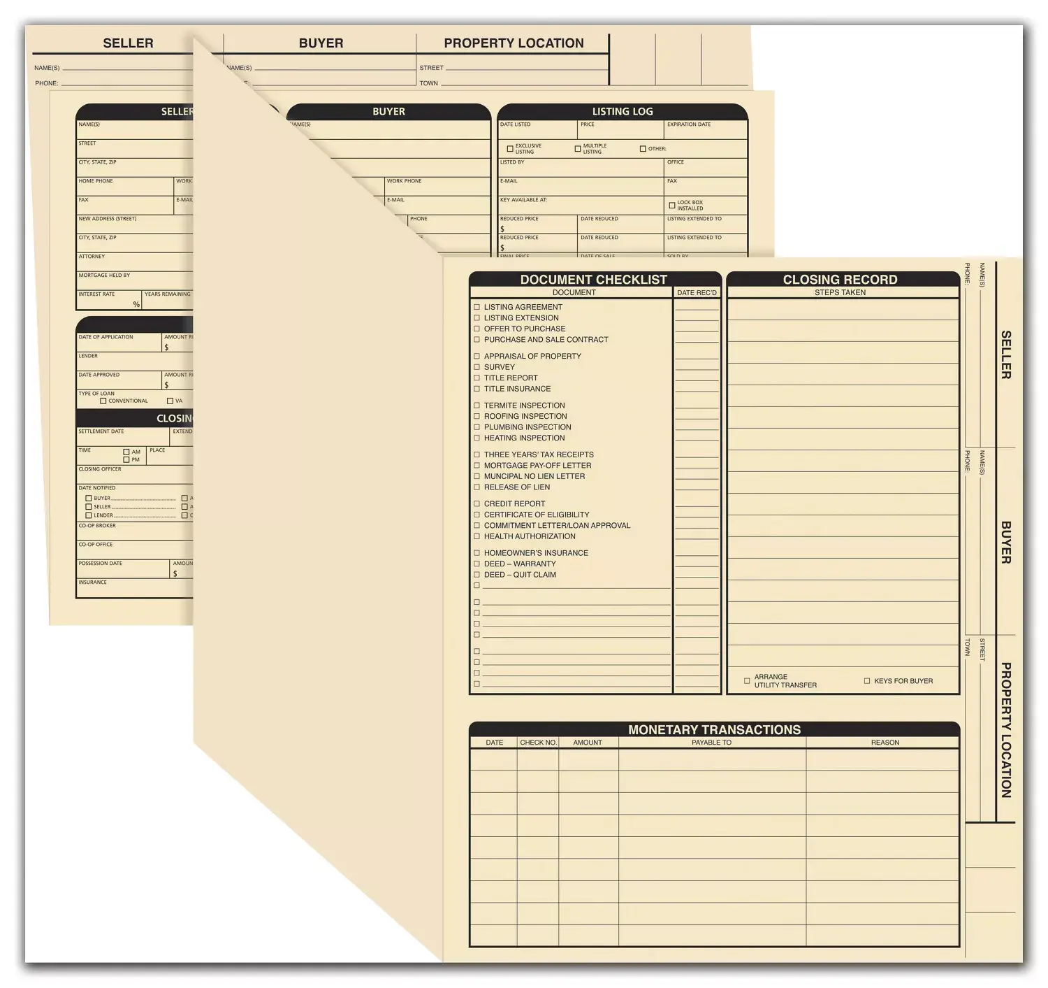Manila real estate listing folder