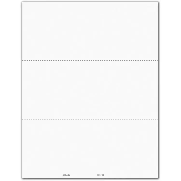 Blank 1099-NEC with Backer