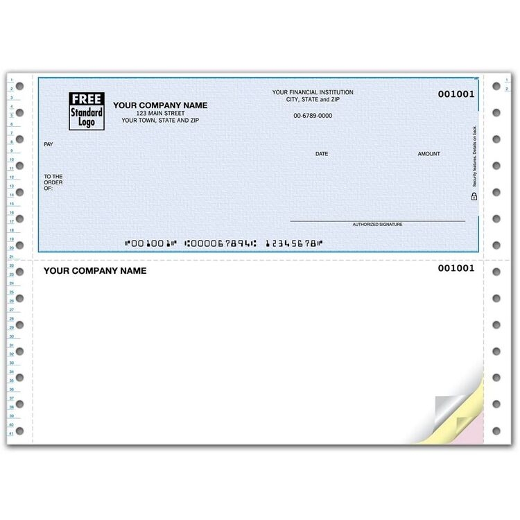 Continuous MYOB® Business Checks, Duplicate Format