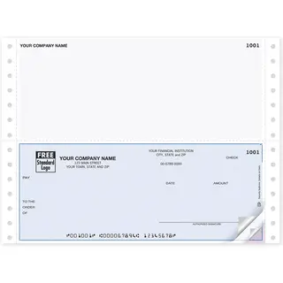 Continuous Accounts Payable Checks, Topstub