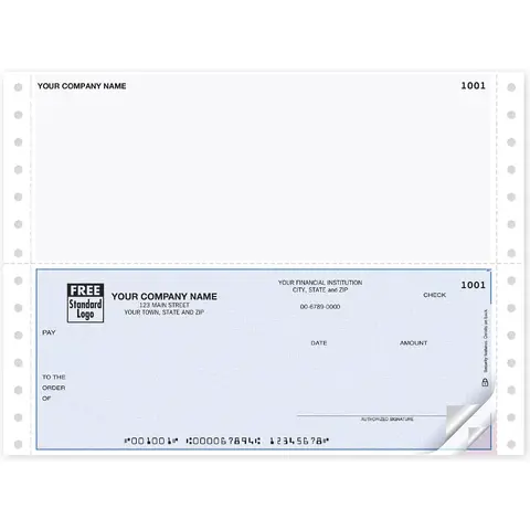 Continuous Accounts Payable Checks, Topstub