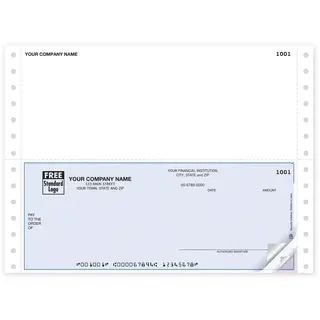 Pin Fed Business Checks with Top Stub