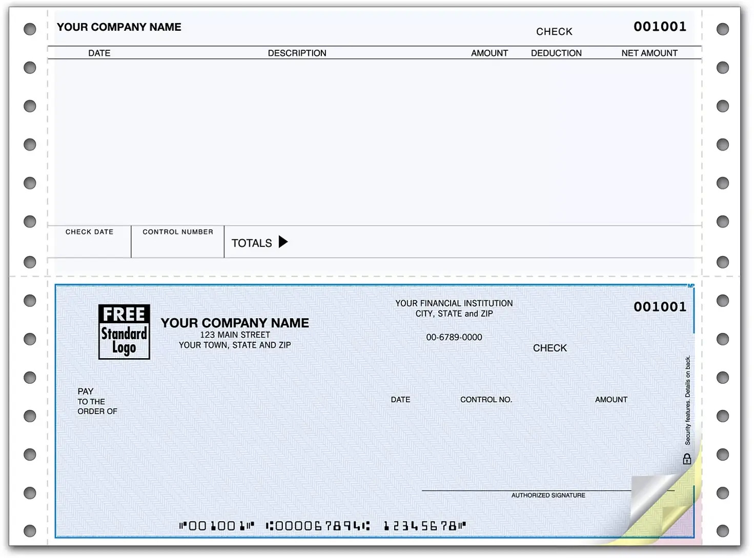 Accounts Payable Tractor Feed Checks
