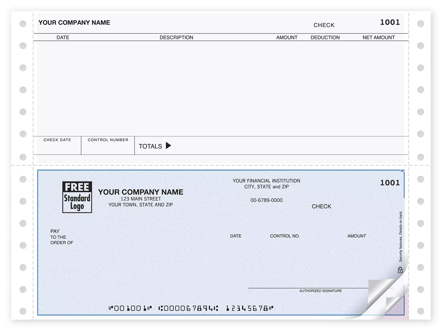 Accounts Payable Tractor Feed Checks