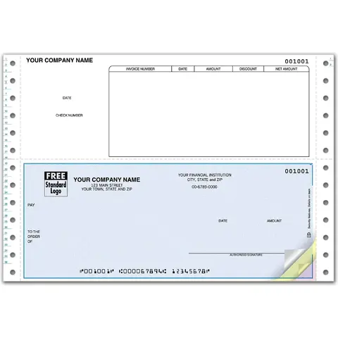 Business Payable Checks with Rounded Column