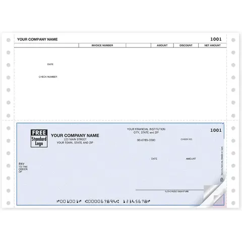 Business Checks for Payables, 6 Columns