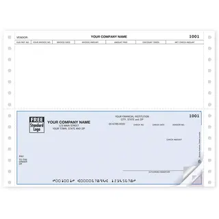 Continuous Accounts Payable Checks for Peachtree Software