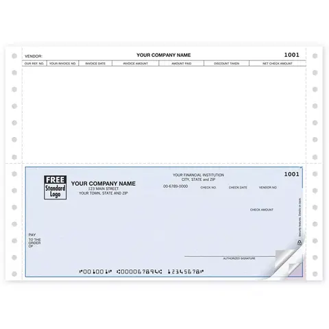 Continuous Accounts Payable Checks for Peachtree Software