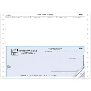Continuous Duplicate Accounts Payable Checks for Use with Peachtree Software