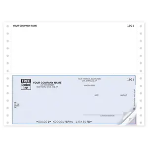 Continuous Business Checks with Blank Top Stub