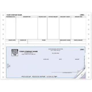 Continuous Account Payable Checks, Triplicate