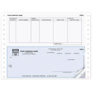 Pin Fed Account Payable Checks