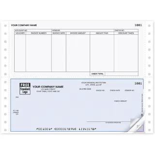 Accounts Payable Pin Fed Checks, Triplicate
