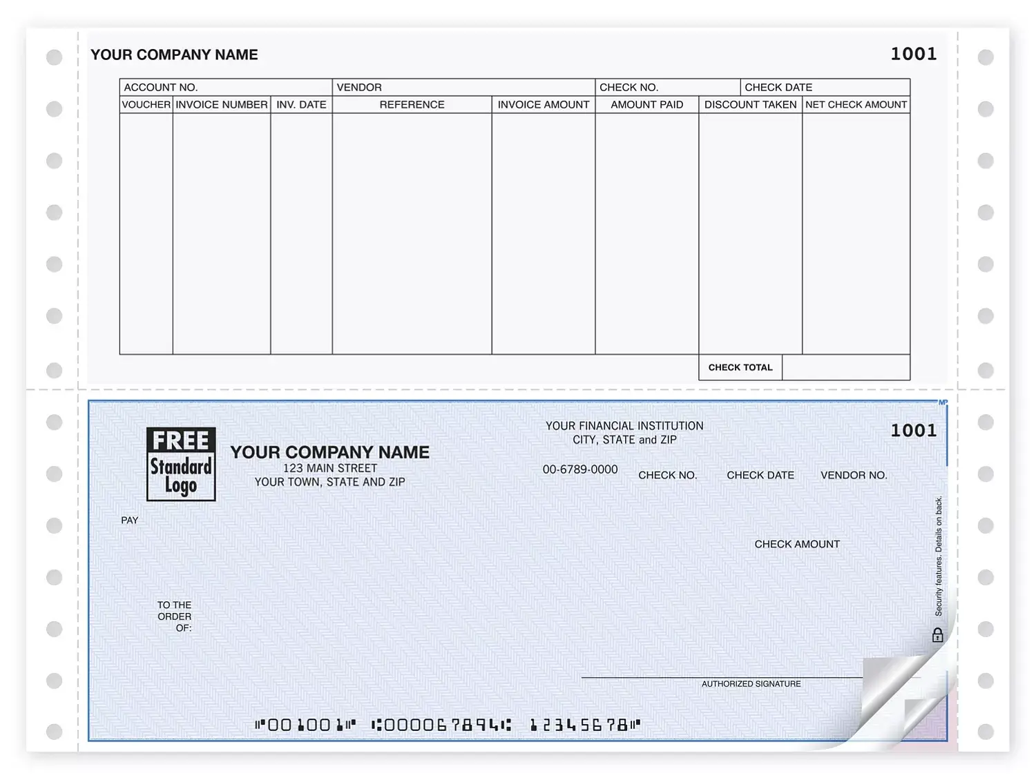 Microsoft® Accounts Payable Continuous Checks