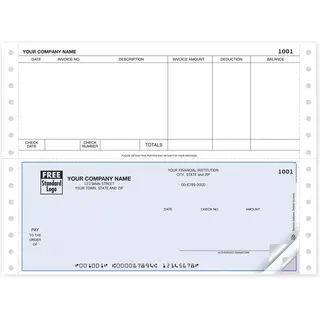 Continuous Accounts Payable NCR Checks for Timberline