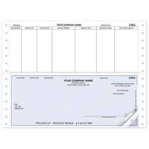 Continuous Accounts Payable Business Checks, Macola