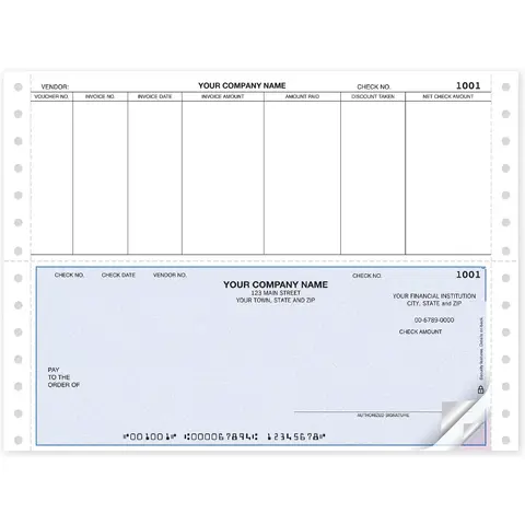 Continuous Accounts Payable Business Checks, Macola