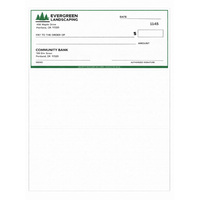 Custom business checks printing for laser printers