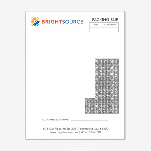 Custom business forms for use with laser printers