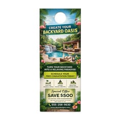 Design your own custom door hangers for professional printing