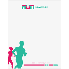 Custom business letterhead printing with up to 2 ink colors
