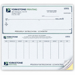 Custom business voucher check printing